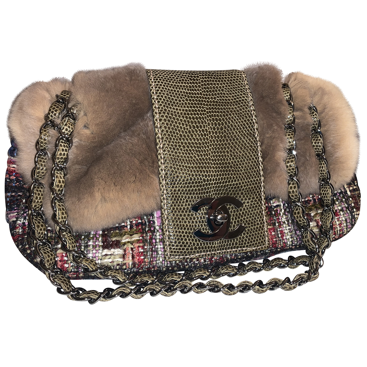 Tweed bag Chanel Multicolour in Tweed 